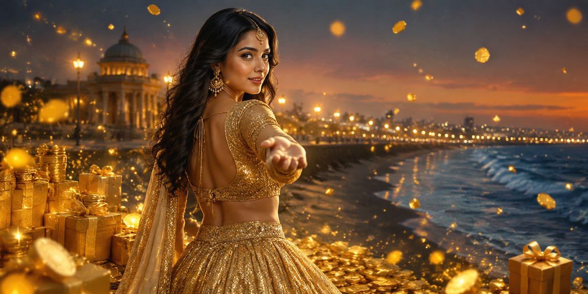 Casino VIP player enjoying bonus by Chennai Marina Beach