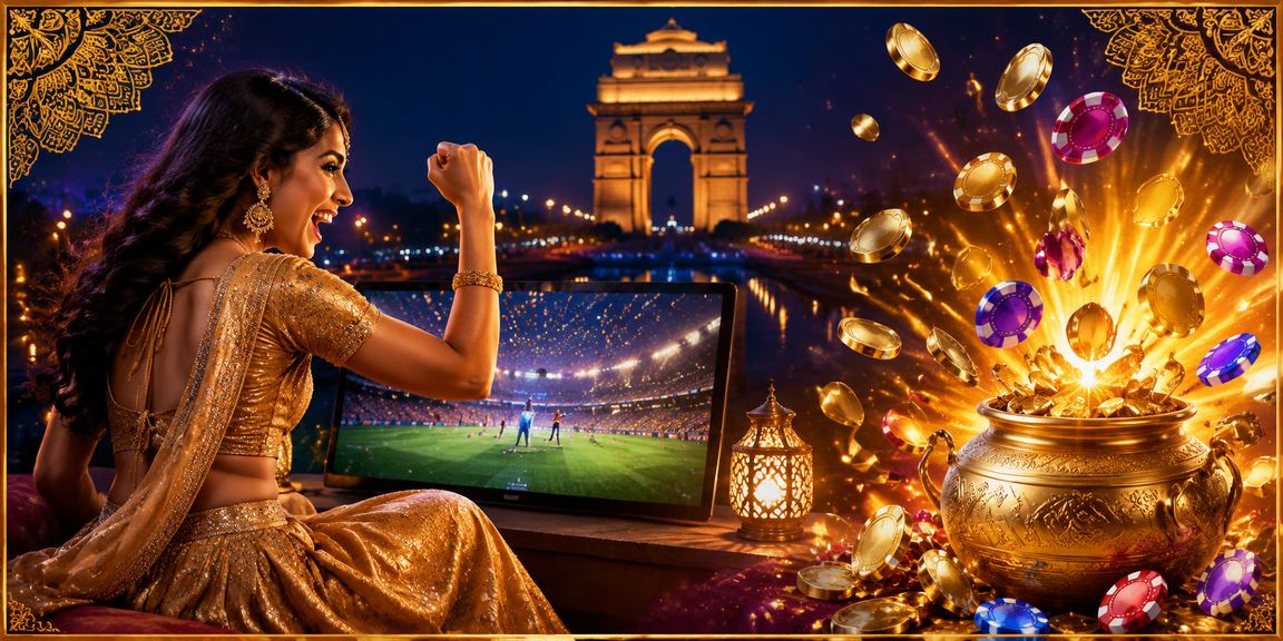 VIP customer using casino app in Delhi near India Gate